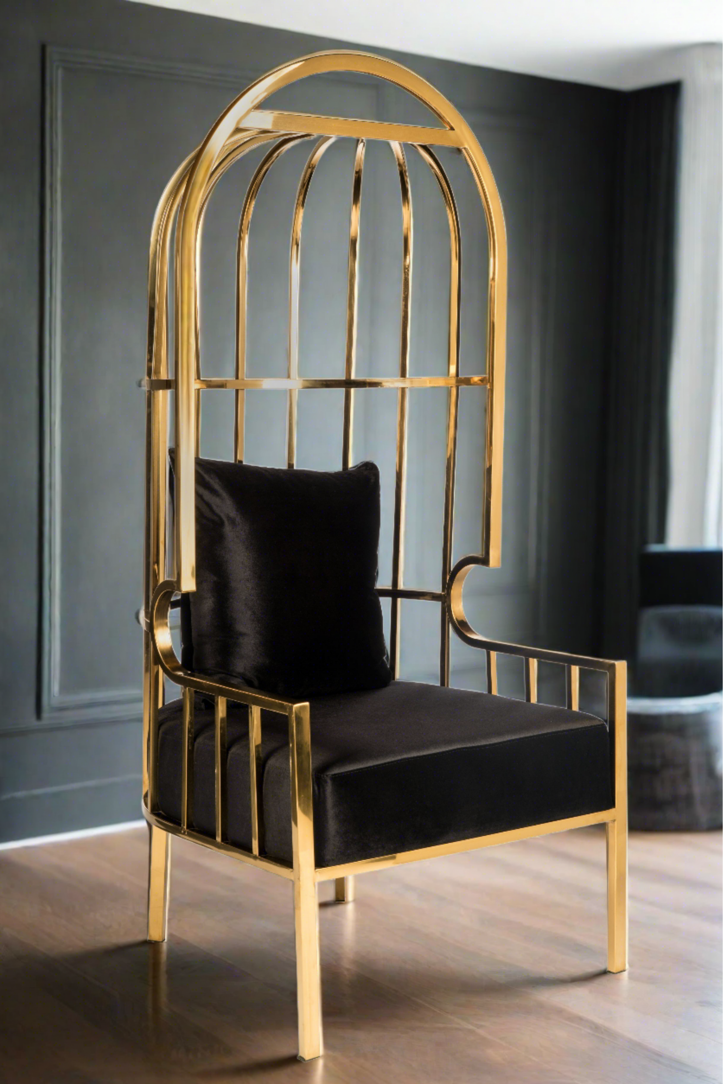 Anika Gold Balloon Chair - Elegant Inflatable Seating for Parties, Weddings & Home Decor - Perfect for Indoor & Outdoor Events
