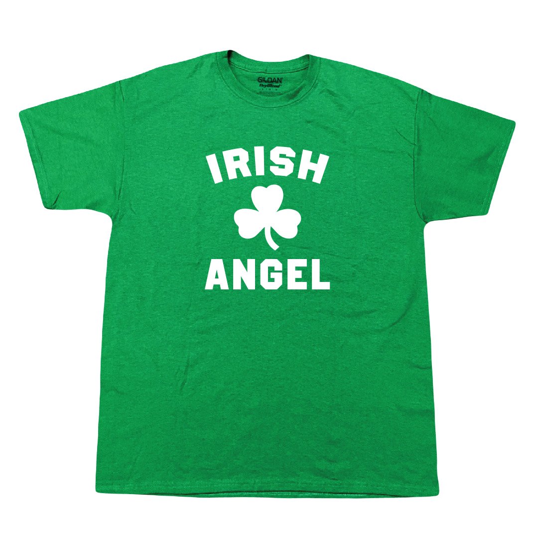 IRISH ANGEL LUCKY ST PATRICK'S DAY SHIRT - Festive Green T-Shirt for Women & Men - Perfect for St. Patrick's Day Parties, Parades & Irish Celebrations