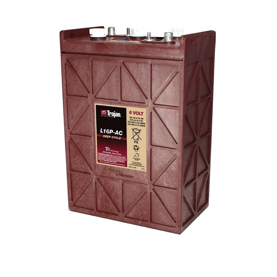 Trojan Deep Cycle Battery 6V 420Ah - High Capacity Marine & RV Battery for Boats, Golf Carts, Solar Power Systems