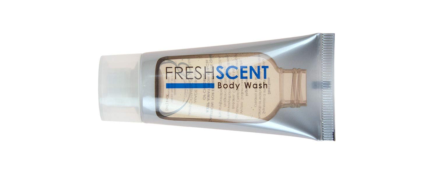 Freshscent 288-Piece Bulk 1 oz Travel Size Body Wash Tubes - Wholesale Toiletries for Hotels, Gyms, Spas & Travel Essentials