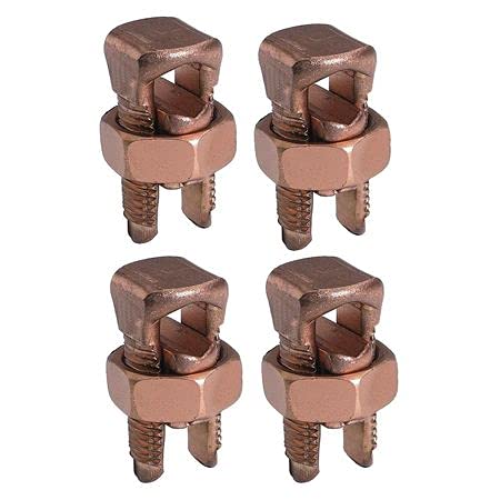 Split-Bolt Connector Kit 6 Str To 2 Str - Pack Of 6 - Heavy Duty Electrical Wire Connectors for Home Wiring & Industrial Applications