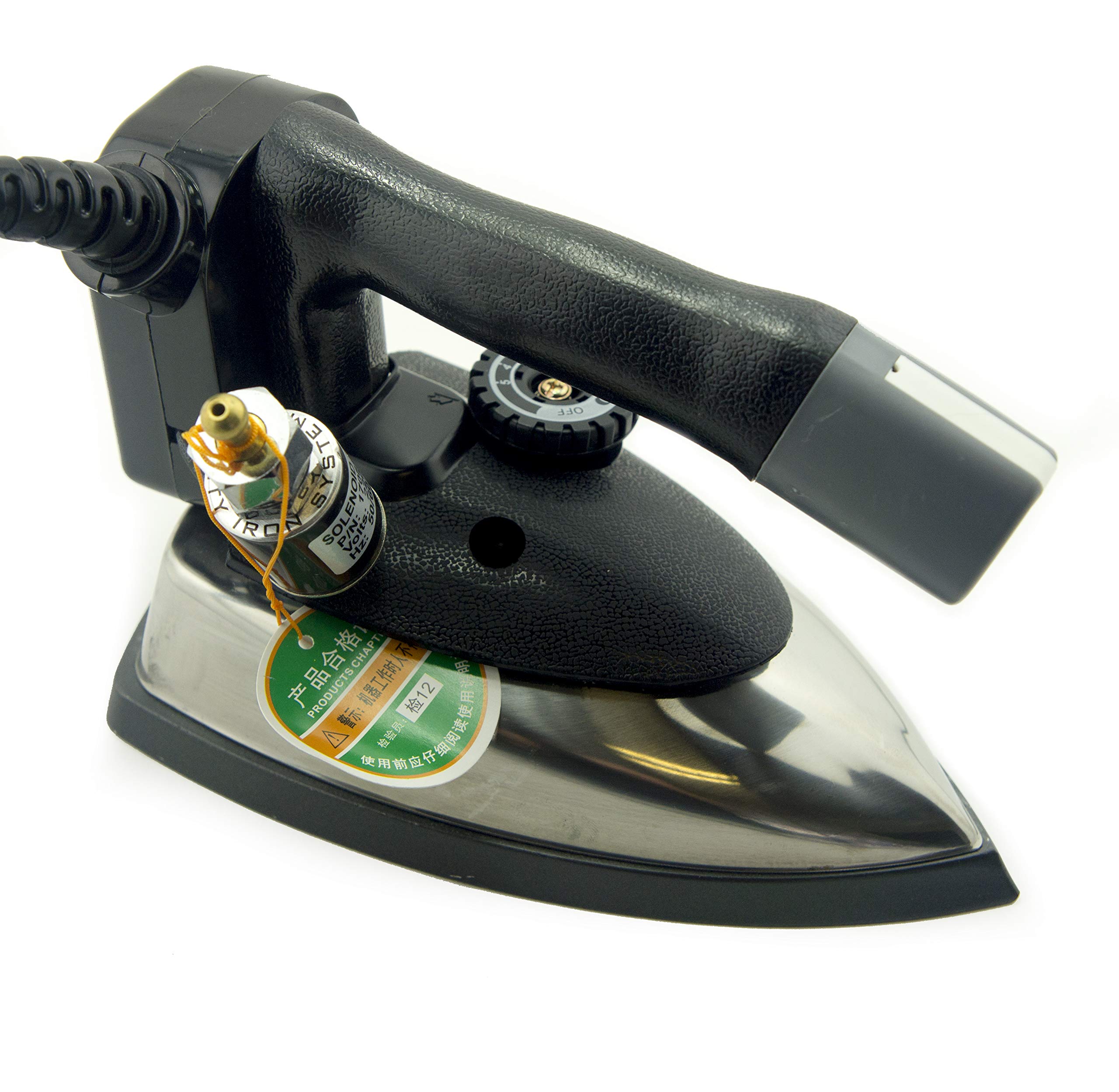 Professional Industrial Gravity Feed Iron for Fashion House, Dry Cleaning & Home Use - Heavy Duty Steam Iron for Garment Pressing & Fabric Care