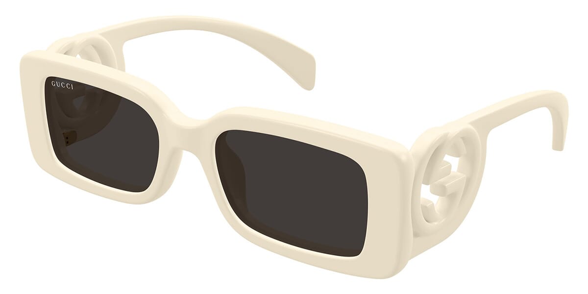 Gucci GG1325S Ivory Slim Sunglasses for Women - Luxury Designer Shades for Fashion & UV Protection - Perfect for Beach, Driving & Outdoor Activities