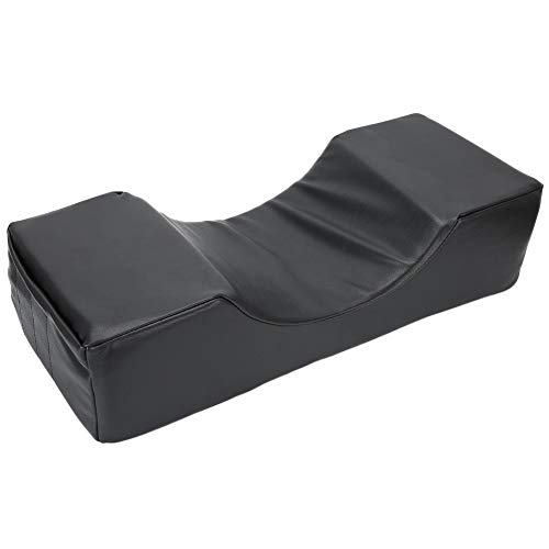 Ergonomic U-Shaped Nail Art Mat - Comfortable Hand Rest for Home & Salon Use, Elastic Stabilizing Armrest for Nail Technicians (Black PU Leather) | Perfect for Gel Polish, Acrylic Nails & Manicure Services