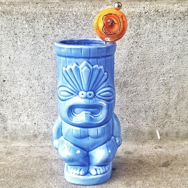 BarConic® 12 oz Tiki Glasses - Tropical Themed Cocktail Cups for Margaritas, Pina Coladas & Summer Drinks - Perfect for Luau Parties, Beach Bars & Backyard BBQs