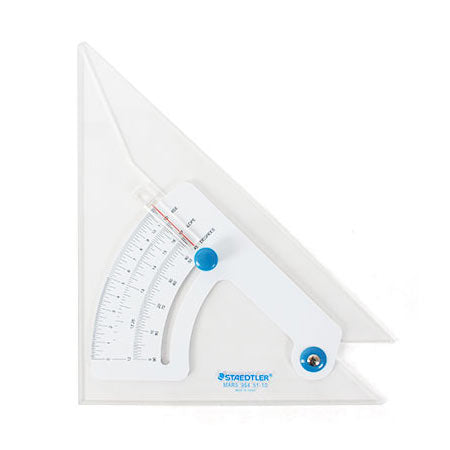 Adjustable Acrylic Set Square - 12 Inch Drafting Ruler for Architects, Engineers & Students - Perfect for Technical Drawing, Blueprints & DIY Projects