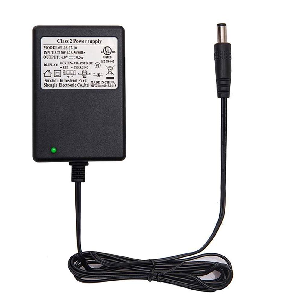 6V Universal Battery Charger for Kids Ride-On Toys - Compatible with Wrangler, SUV, Kid Trax, Dynacraft Electric Cars - Power Supply for 6 Volt Ride-On Vehicles | Perfect for Home, Park & Outdoor Play