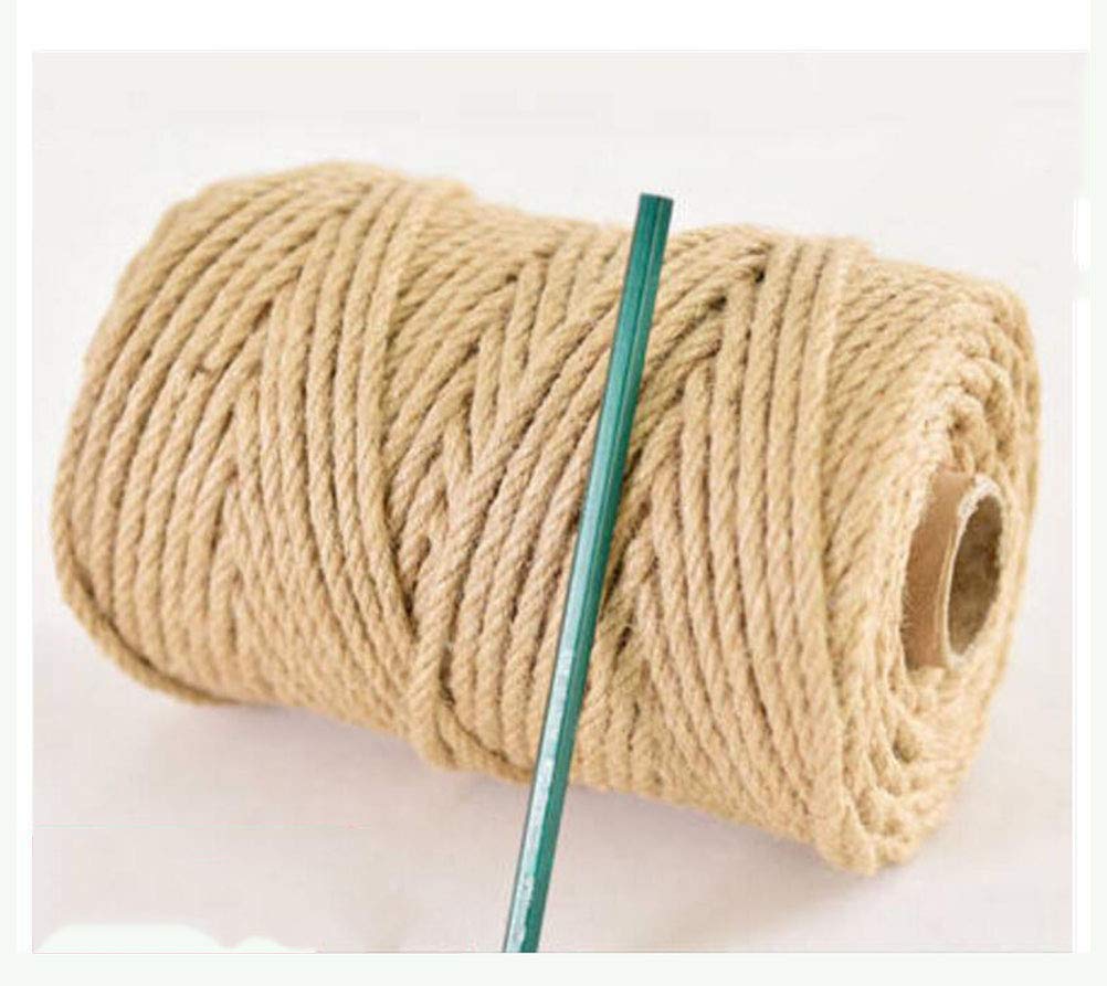 6mm Hemp Rope 100% Natural Jute Twine - 50m & 100m Lengths - Strong DIY Craft Rope for Home Decor, Hammock Making, Gardening & Macrame Projects | Eco-Friendly & Durable