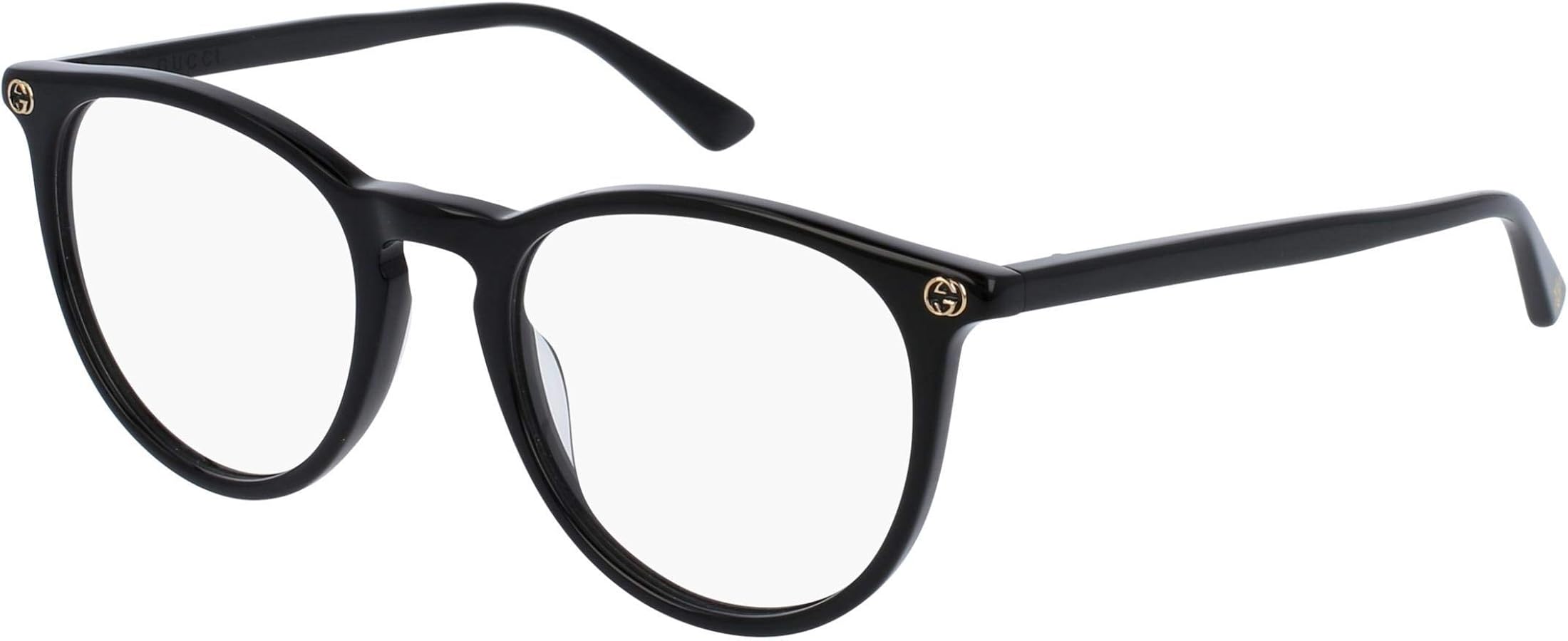 Gucci GG0027O Black Round Sunglasses for Women - Stylish UV Protection Shades for Outdoor Activities, Driving & Fashion Accessories
