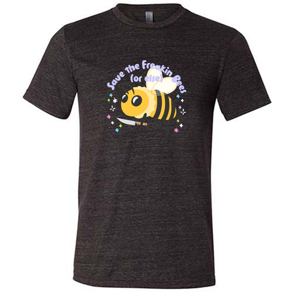 Save The Bees T-Shirt - Unisex Eco-Friendly Organic Cotton Tee - Support Pollinators & Environmental Conservation - Perfect for Earth Day, Beekeeping, and Nature Lovers