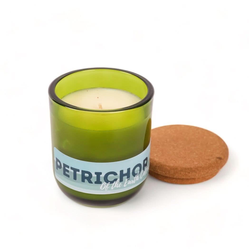 Petrichor Scented Candle - Fresh Rain Aromatherapy Soy Wax Candle for Home, Yoga & Meditation - Long Lasting Fragrance for Relaxation & Stress Relief