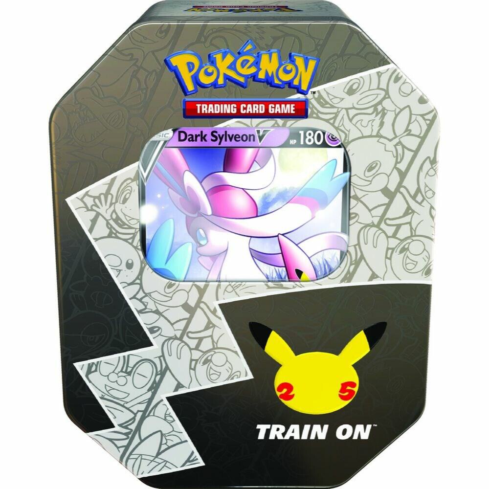 Pokemon Dark Sylveon Celebrations Tin - Limited Edition Trading Card Game Collectible for Battles & Gifts | Perfect for TCG Players, Collectors & Pokemon Fans
