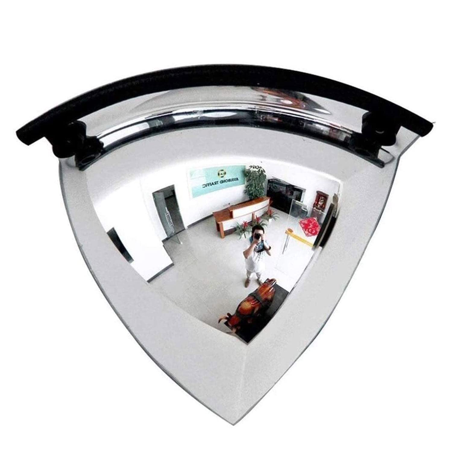 MaSYZBF Acrylic Bubble Dome Mirror - 180° Panoramic & Quarter/Half Dome Convex Safety Mirror for Office, Home, Shop - Ideal for Blind Spot Visibility & Security in Parking Lots, Warehouses & Retail Stores