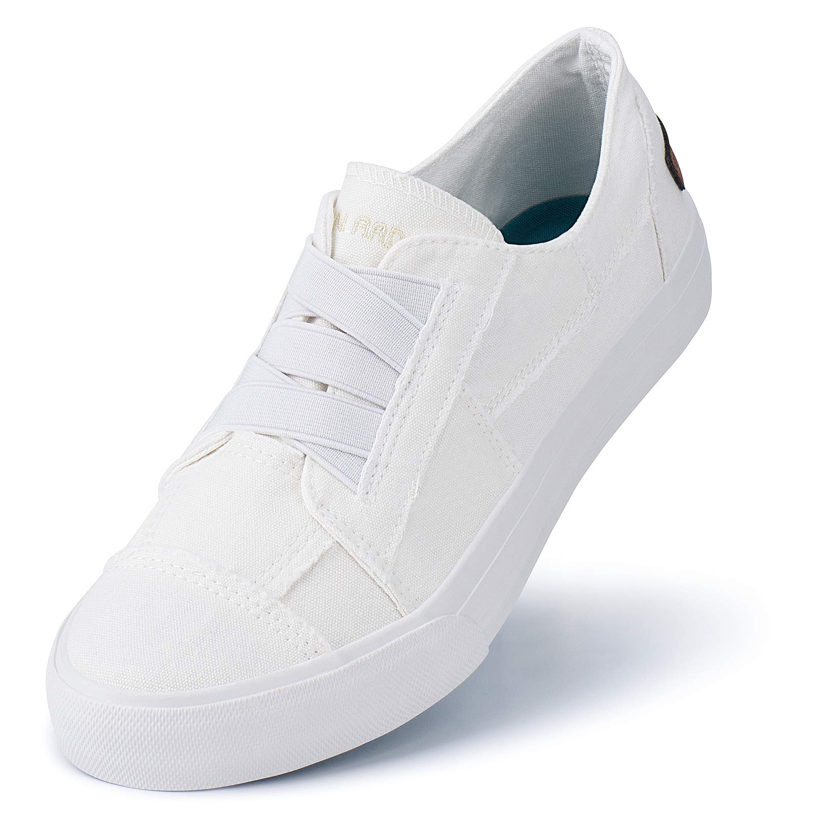 JENN ARDOR Women's Canvas Sneakers - Slip On & Lace Up Low Top Casual Shoes | Comfortable Walking Flats for Everyday Wear | Perfect for Work, Travel & Outdoor Activities