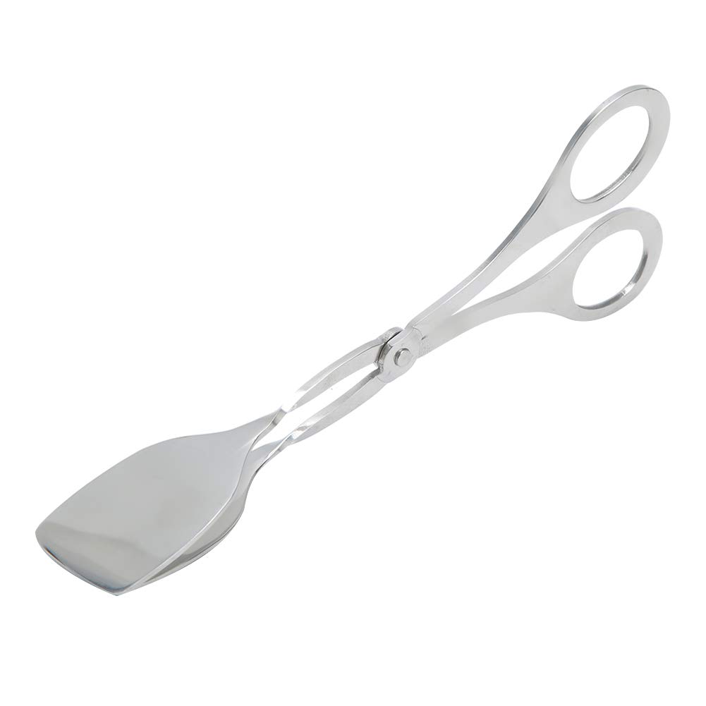 Premium Stainless Steel Food Tongs - Heavy Duty Kitchen Tongs for Cooking, Baking, BBQ & Grilling - Multi-Purpose Utensil for Steak, Salad, Pasta (Silver) - Perfect for Home Kitchens, Outdoor Camping & Restaurant Use