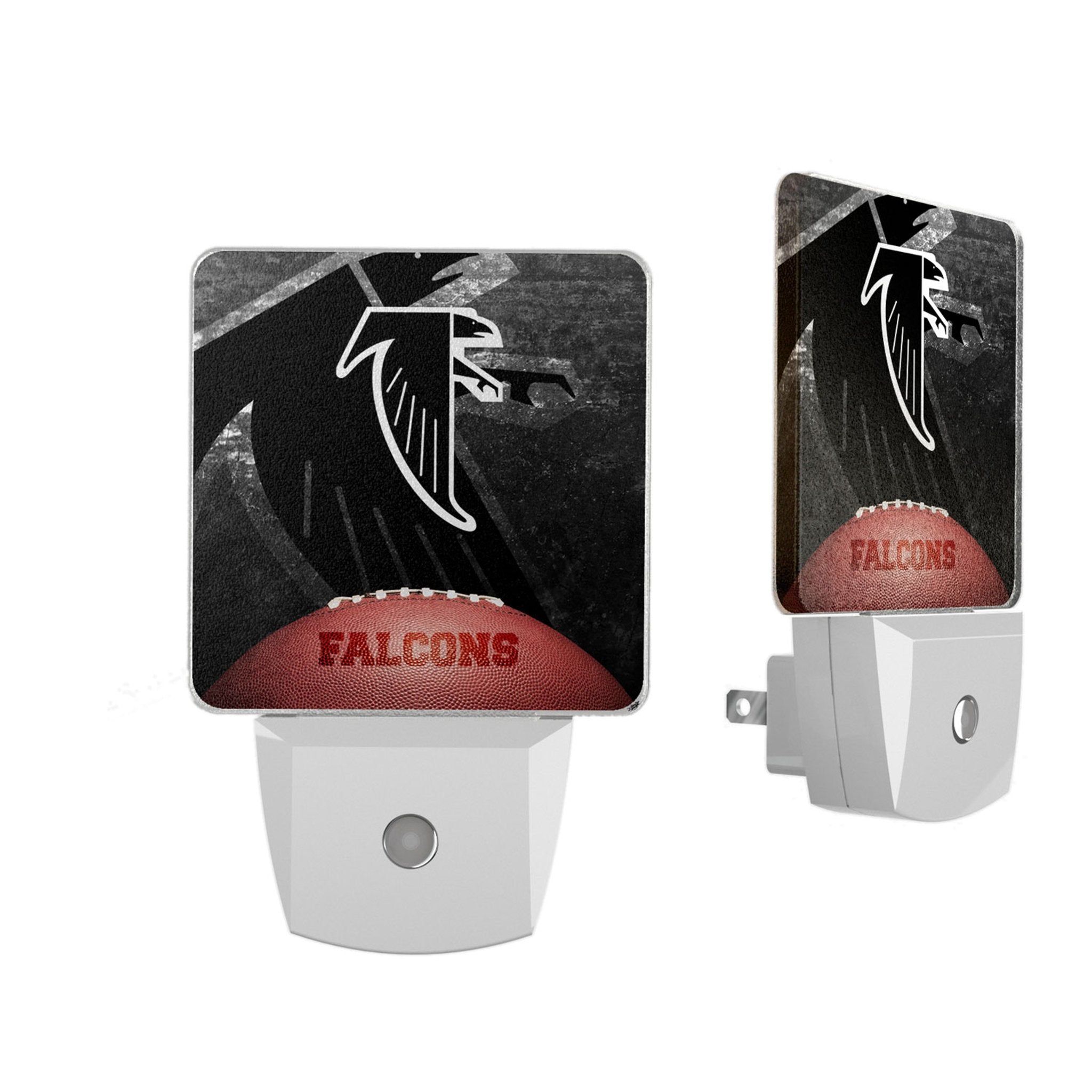 Atlanta Falcons LED Night Light 2 Pack - NFL Team Logo Bedroom Decor for Kids & Adults, Perfect for Nursery, Bedside, Hallway, and Game Room Lighting