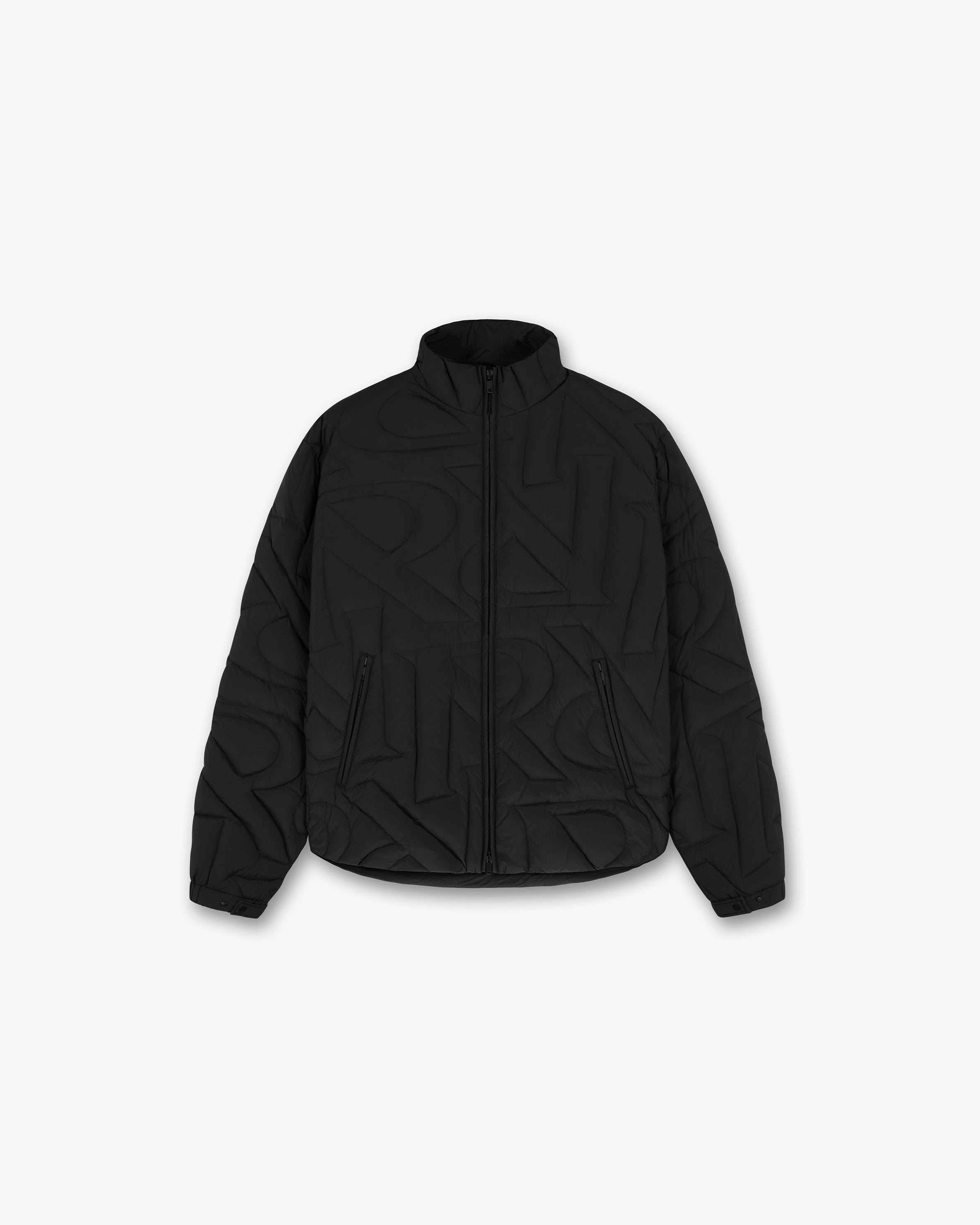 Initial Puffer Jacket - Black | Lightweight Winter Coat for Men & Women | Perfect for Outdoor Activities, Travel & Cold Weather