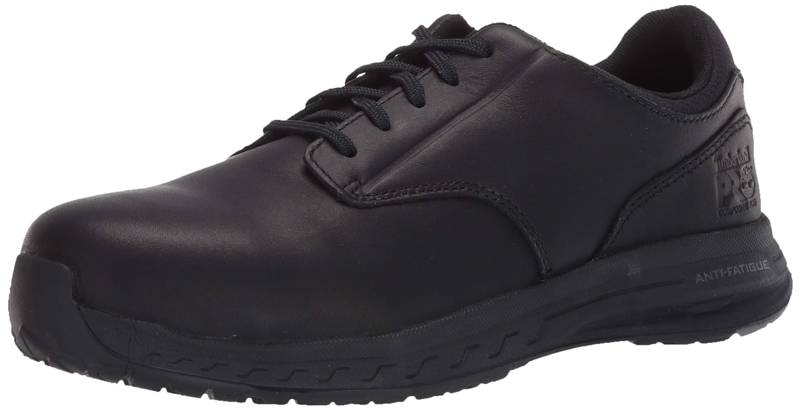 Timberland PRO Men's Drivetrain Oxford Composite Safety Toe Work Shoes - Lightweight Leather Athletic Shoes for Construction, Warehouse & Industrial Work