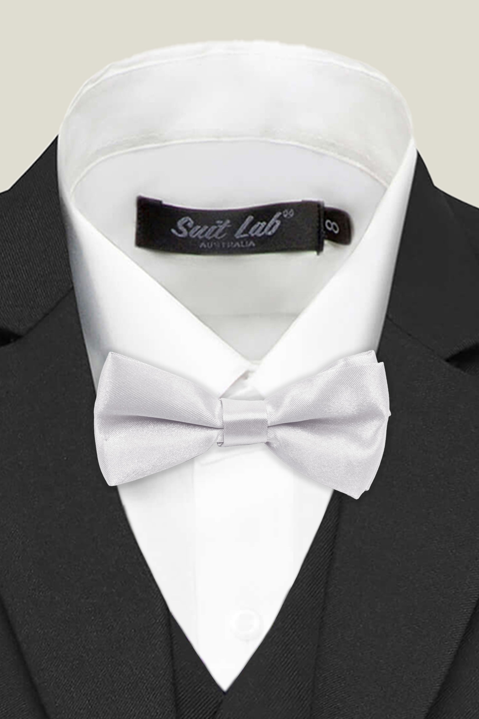 Stylish Silver Bow Tie for Boys - Perfect for Weddings, Parties & Formal Events | Adjustable & Comfortable