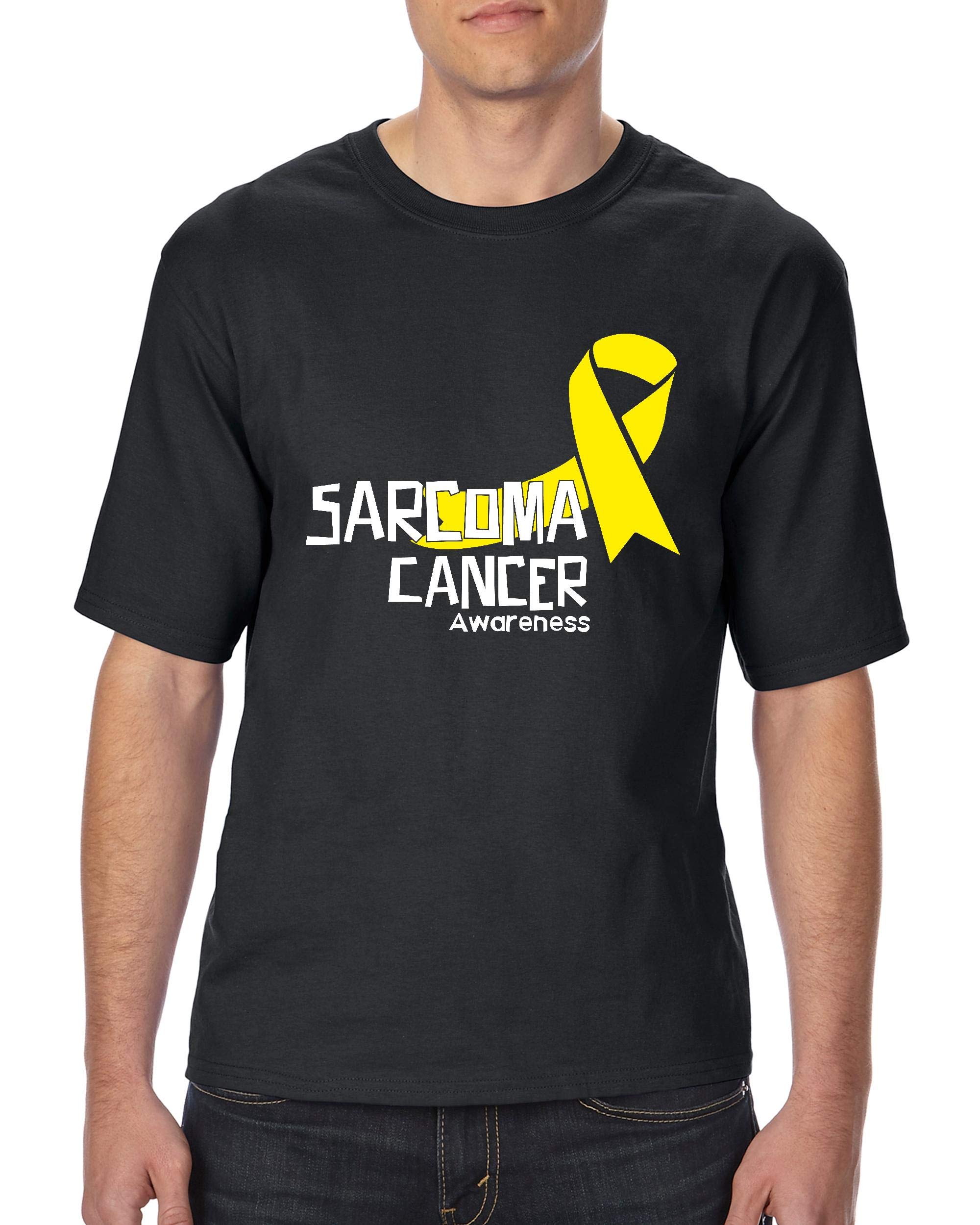 Sarcoma Cancer Awareness Ribbon Unisex T-Shirt - Comfortable Tall Sizes for Men & Women - Show Support for Cancer Survivors & Warriors