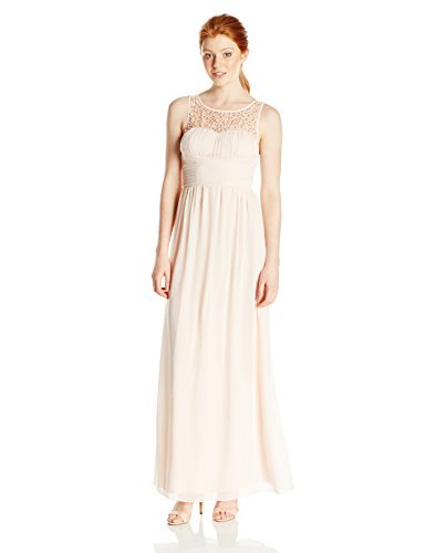 Elegant Emma Pearl Illusion Long Prom Dress for Juniors - Perfect for Homecoming, Formal Dances & Special Occasions
