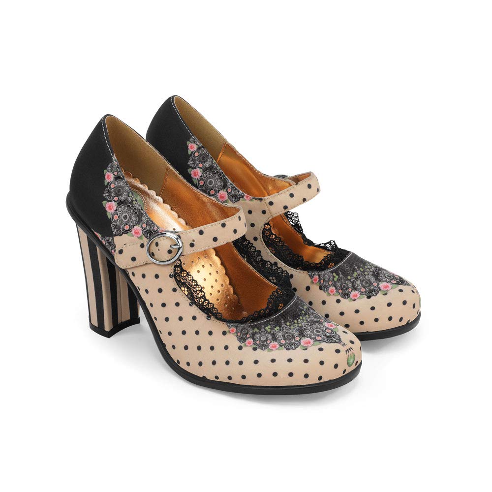 Hot Chocolate Design Chocolaticas Women's High Heel Mary Jane Pumps - Elegant Dress Shoes for Parties, Weddings & Office Wear