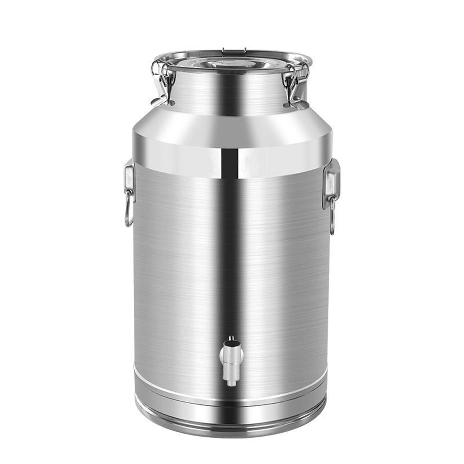 Premium 5L 304 Stainless Steel Milk Transport Bucket with Sealed Lid - Farm Milk Can, Wine Pail, Tea Canister & Water Jug - Ideal for Dairy Farms, Vineyards, Home Brewing & Outdoor Adventures