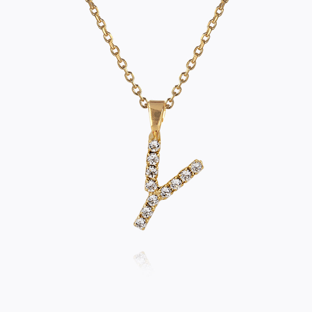 Personalized Mini Letter Necklace with Crystal Charm - Custom Initial Pendant for Women - Elegant Jewelry Gift for Birthday, Anniversary & Valentine's Day - Perfect for Layering, Everyday Wear & Special Occasions