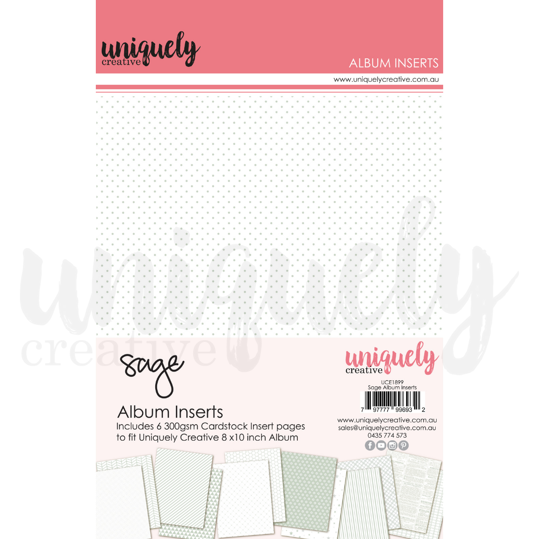 Premium Sage Green Album Inserts - Acid-Free Photo Sleeves for Scrapbooking, Memory Keeping & Photo Preservation - Perfect for Wedding Albums, Baby Books & Family Archives
