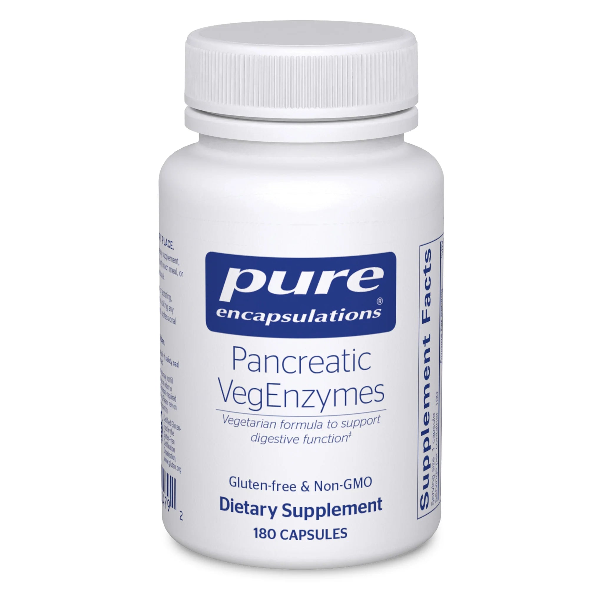 Pancreatic VegEnzymes Supplement for Digestive Support - Vegan Digestive Enzymes for Gut Health & Nutrient Absorption - Ideal for Plant-Based Diets & Digestive Comfort