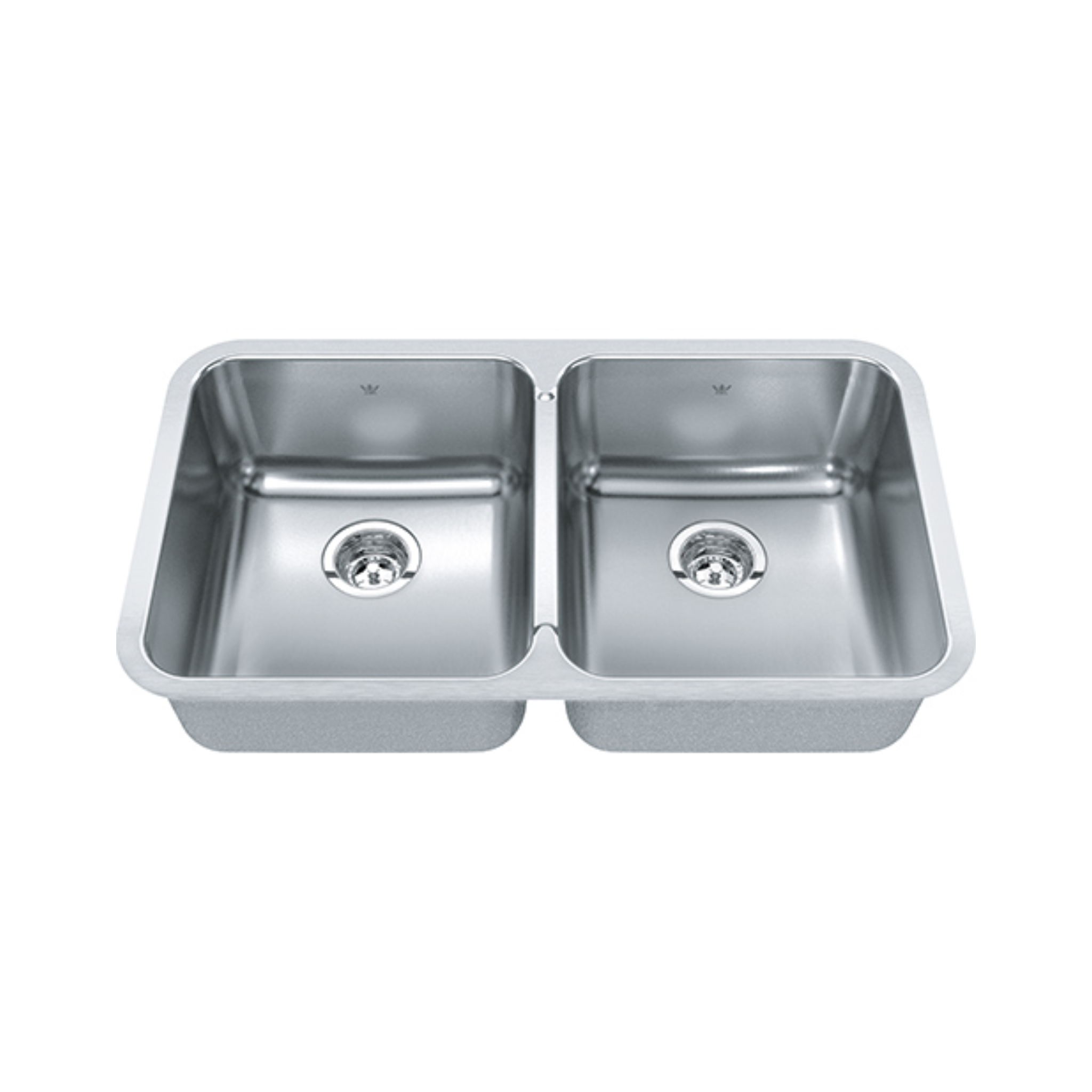 Kindred Steel Queen 33 Undermount Double Bowl Stainless Steel Kitchen Sink QDUA1933 8N - Premium 16 Gauge Stainless Steel Sink for Modern Kitchens | Perfect for Food Prep, Dishwashing & Entertaining