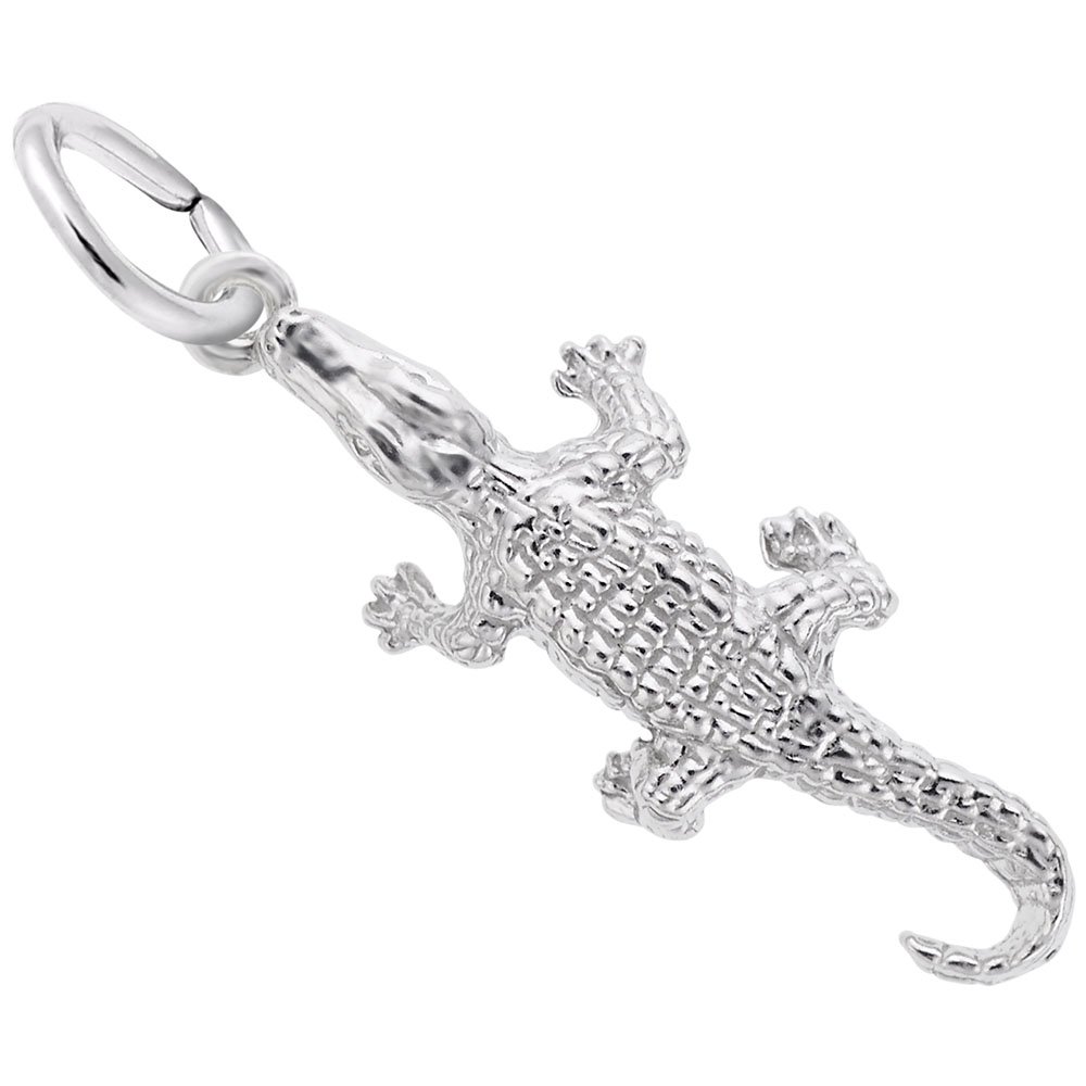 Alligator Charm Pendant - Silver & Gold Alligator Charms for Bracelets & Necklaces - Perfect for Jewelry Making, DIY Gifts & Animal Lover Accessories