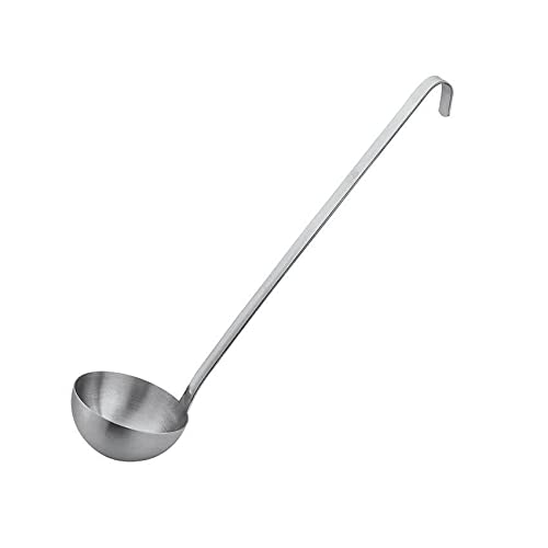 Stainless Steel 1-Piece Ladle - Durable Kitchen Cooking Utensil for Soups, Stews, and Sauces - Essential Kitchen Tool for Everyday Cooking