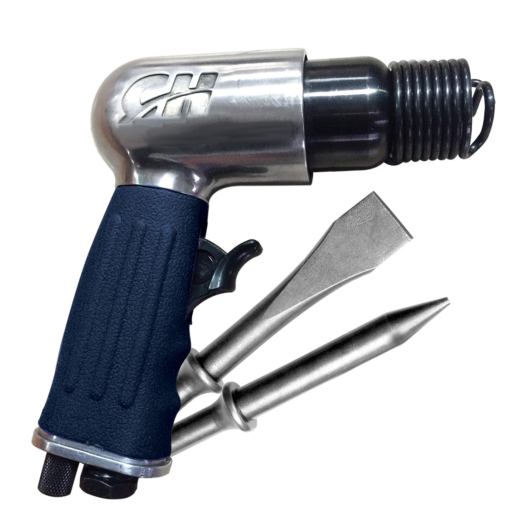 Campbell Hausfeld Air Hammer Kit - Professional Pneumatic Chisel Tool for Metalworking, Auto Body Repair & Demolition | Heavy-Duty Impact Hammer with 4 Chisels | Perfect for Automotive, Construction & DIY Projects