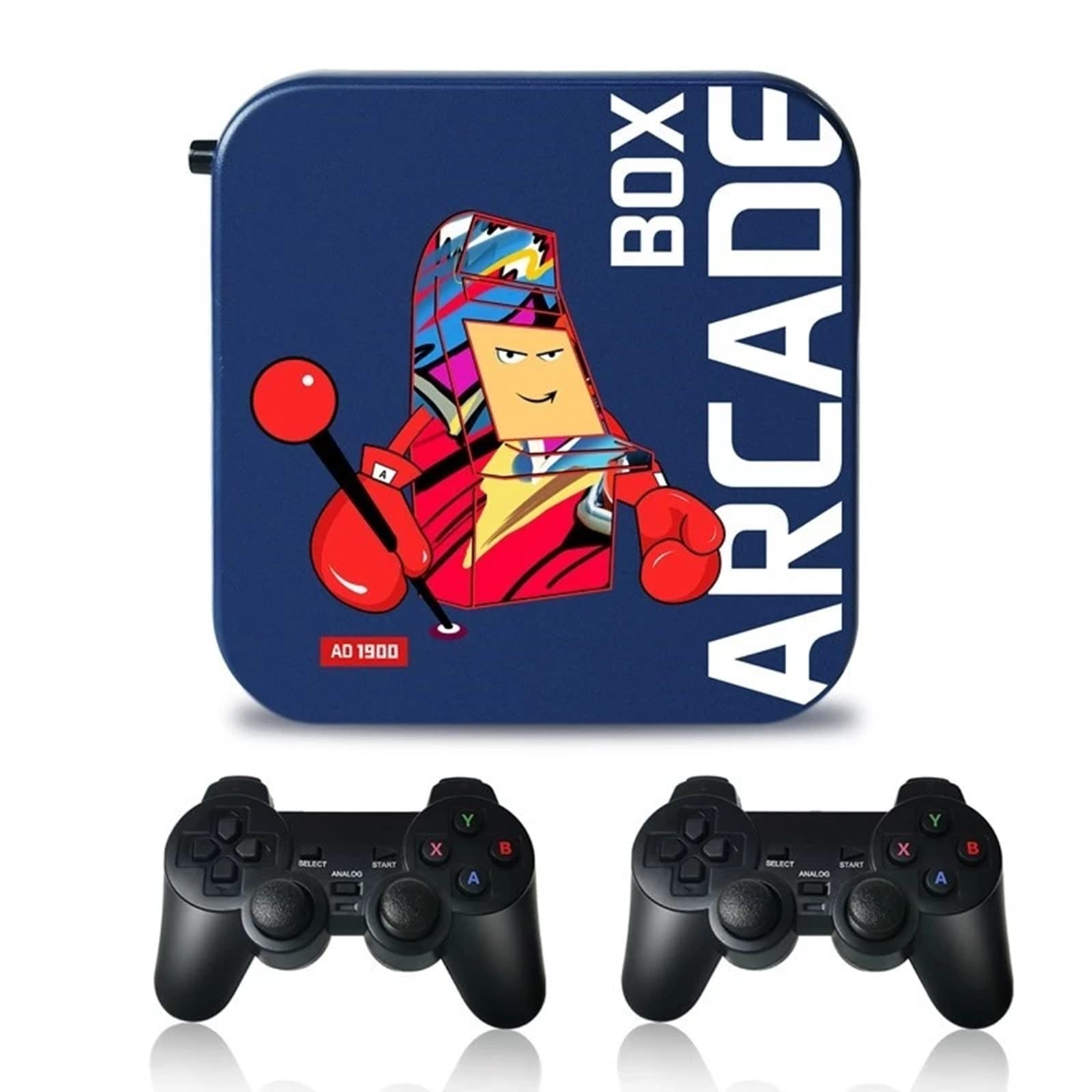 4K Arcade Game Console 256GB with 50000 Classic Retro Games - S905 Chip HD Video Game Player, 2 Wireless Controllers - Perfect for Family Entertainment & Nostalgic Gaming