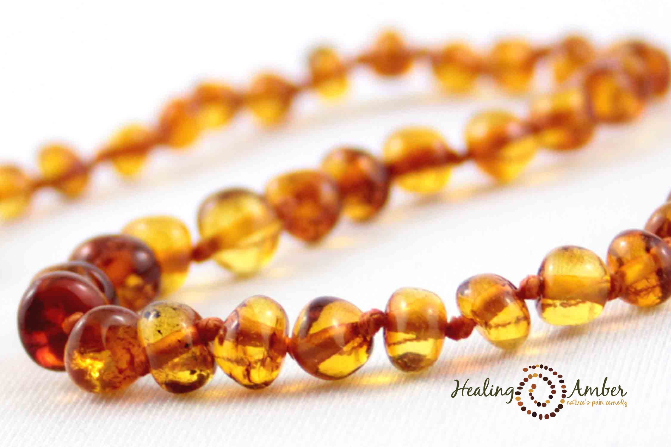 Natural Baltic Amber Teething Necklace for Babies & Kids - Pain Relief for Teething & Soothing Discomfort - Perfect for Infants, Toddlers & Teens - Ideal for Home, Travel & Everyday Wear