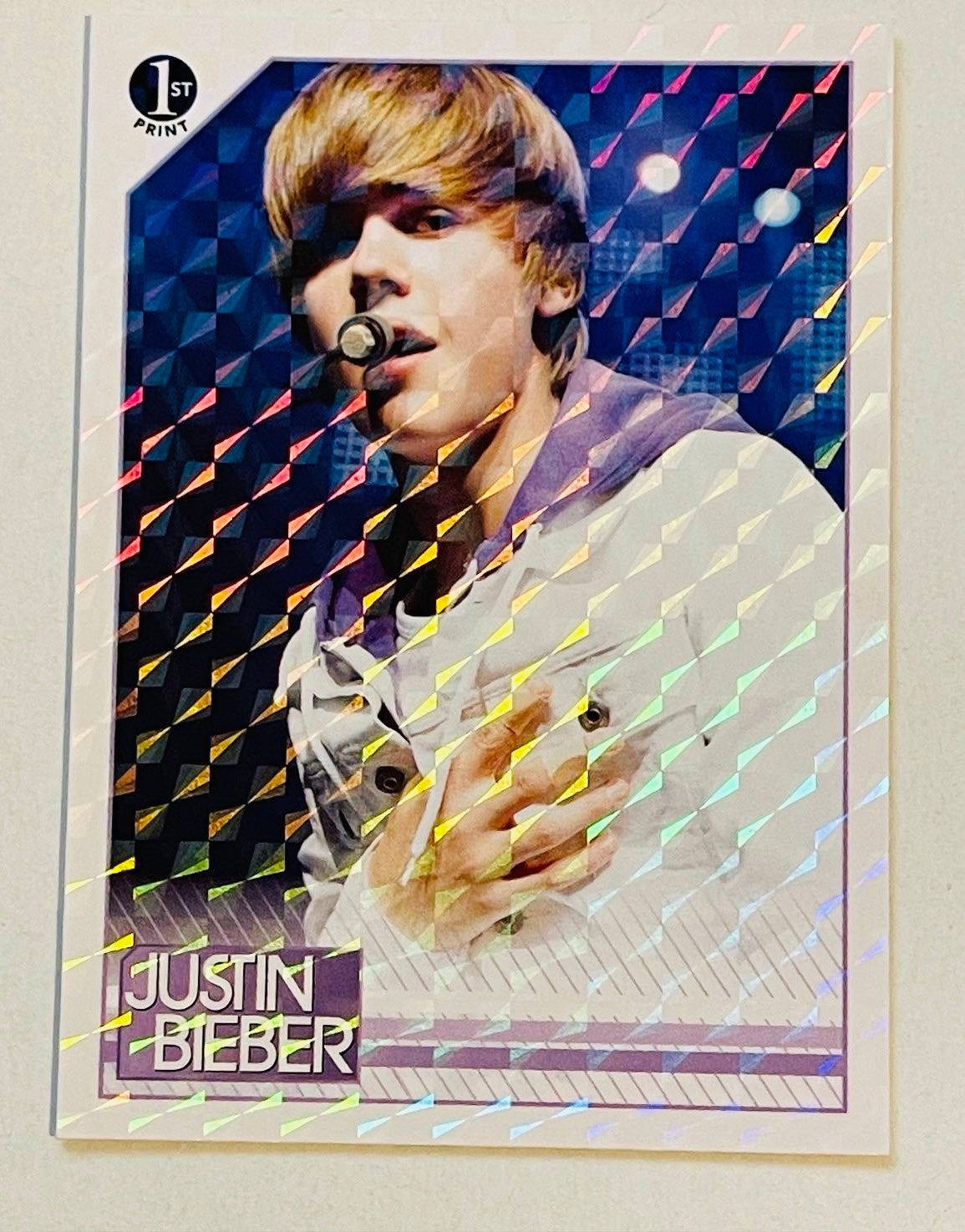 Justin Bieber 2010 Rare Foil Parallel Insert Trading Card - Collectible Memorabilia for Fans & Card Enthusiasts | Perfect for Display, Gifts & Auctions