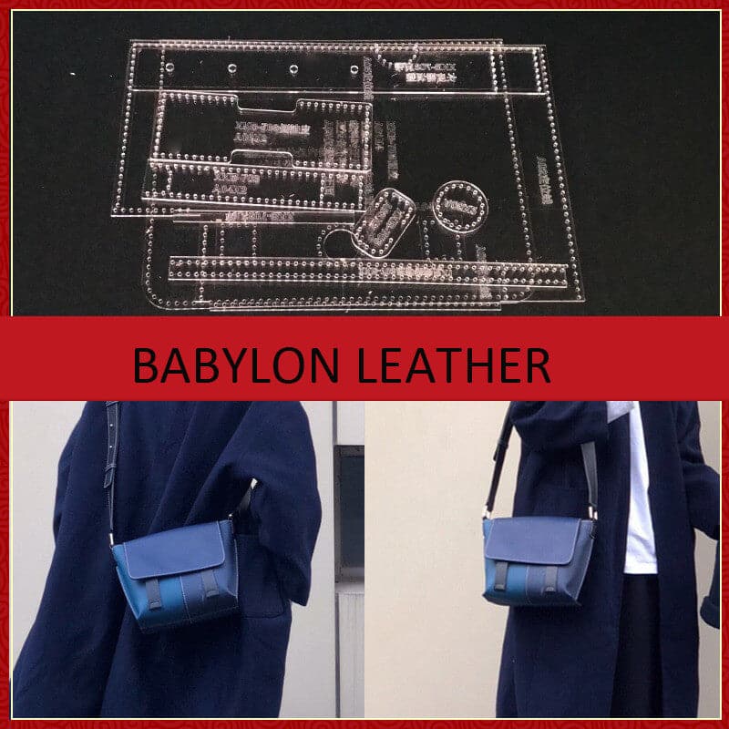 BABYLON™ Leather Crafting Template XKB 703 - Professional Leather Working Tool for DIY Projects, Belt Making & Wallet Crafting