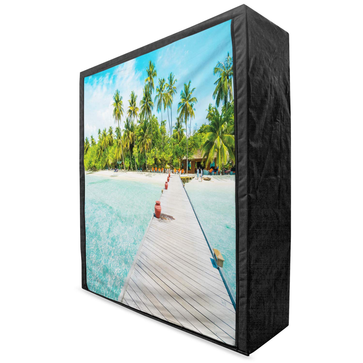 Ambesonne Tropical Portable Fabric Wardrobe - 59