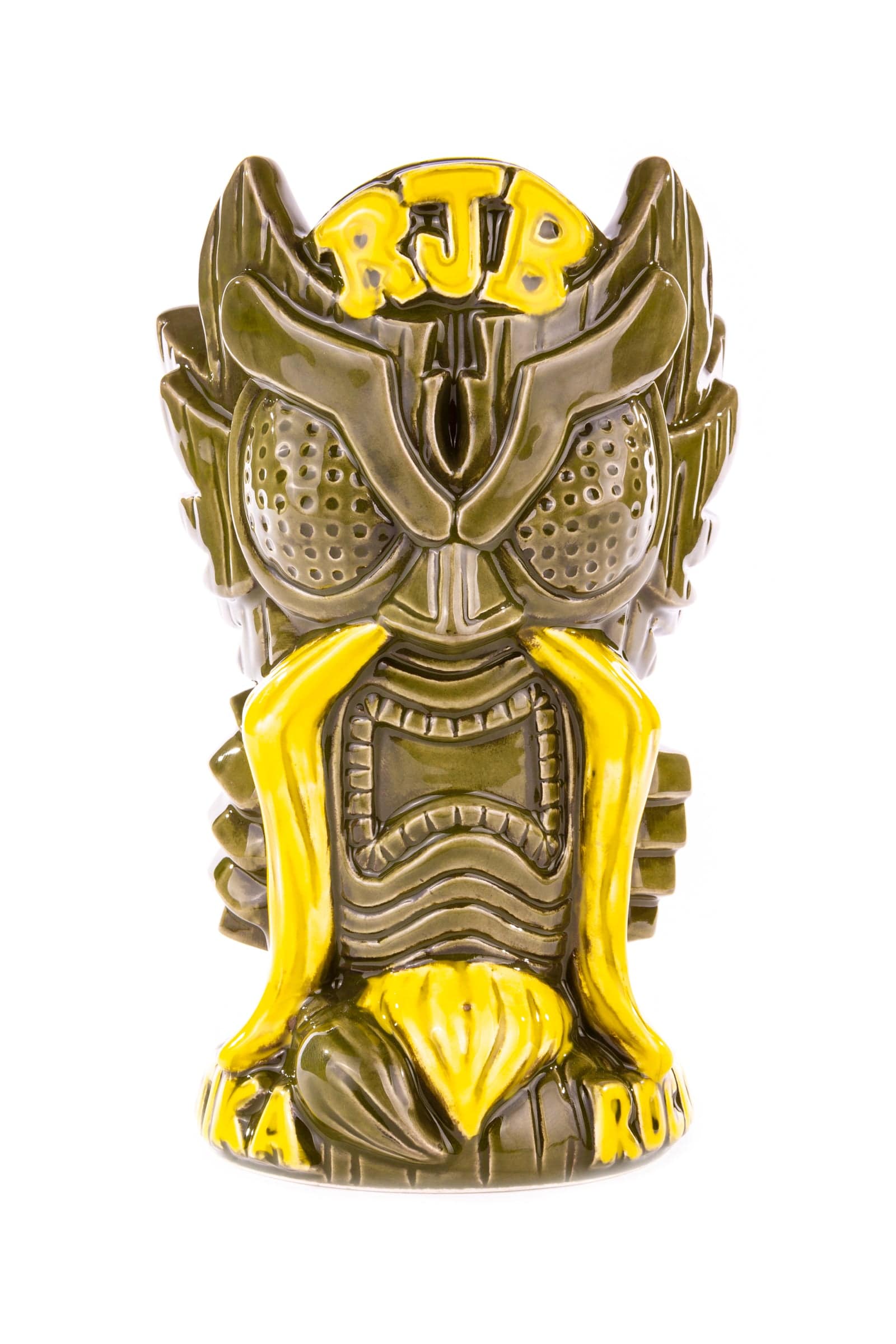 God Bird Man Tiki Mug - Handcrafted Ceramic Tropical Cocktail Cup (Green) - Perfect for Hawaiian Luau Parties & Tiki Bar Decor
