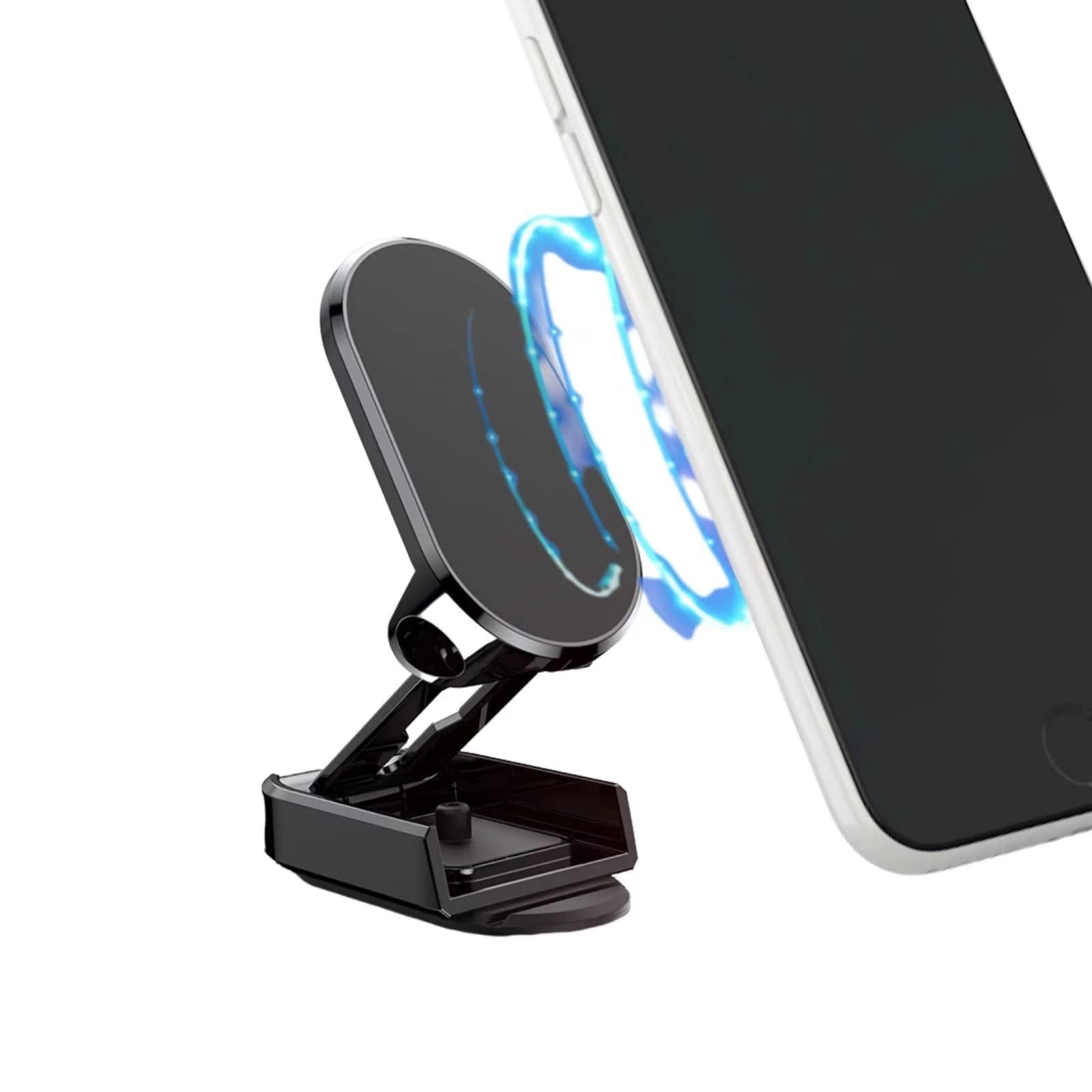 **Magnetic Phone Mount for Car - Universal Smartphone Holder with Magsafe Compatibility, 360° Rotation, Dashboard & Windshield Mount - Perfect for GPS Navigation & Hands-Free Driving**