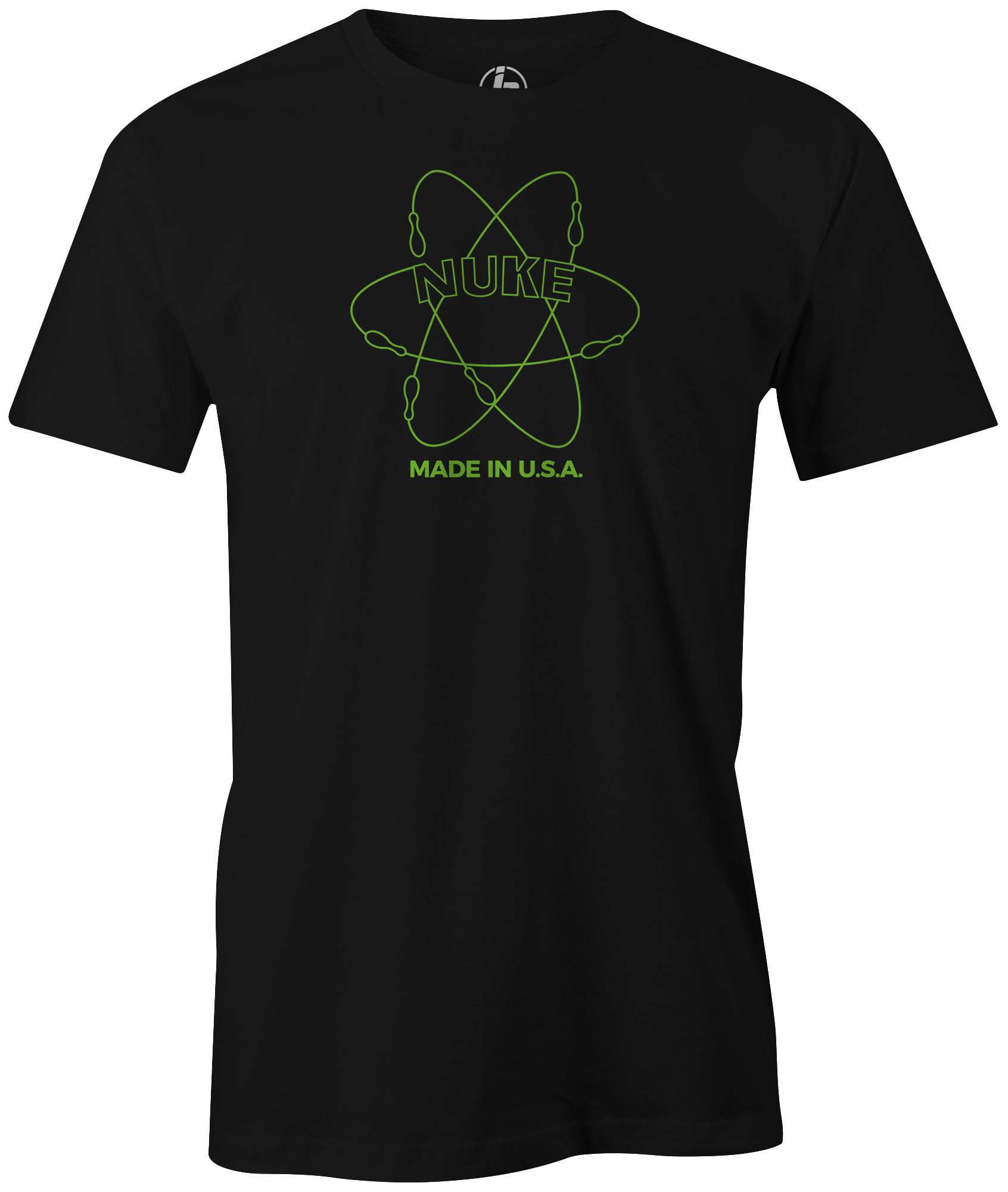 Track Nuke Bowling Ball Logo Retro Vintage T-Shirt - Unisex Cotton Tee for Bowling Enthusiasts & Casual Wear