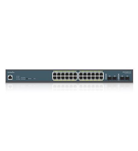 24 Port Gigabit PoE+ Network Switch with 410W Power Budget - Ideal for IP Cameras, VoIP Phones & Wireless Access Points | Plug-and-Play for Home & Office Networking