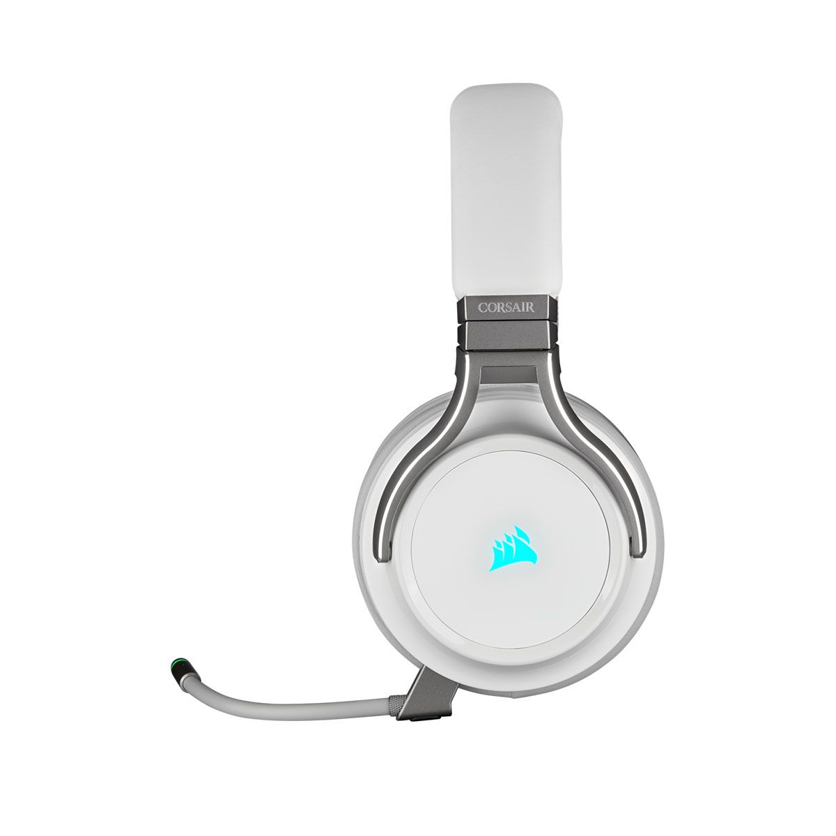 Corsair VIRTUOSO RGB Wireless Hi-Fi Gaming Headset with Microphone - White | Premium Sound for PC, PS5, Xbox & Streaming | Comfortable Over-Ear Design for Long Gaming Sessions