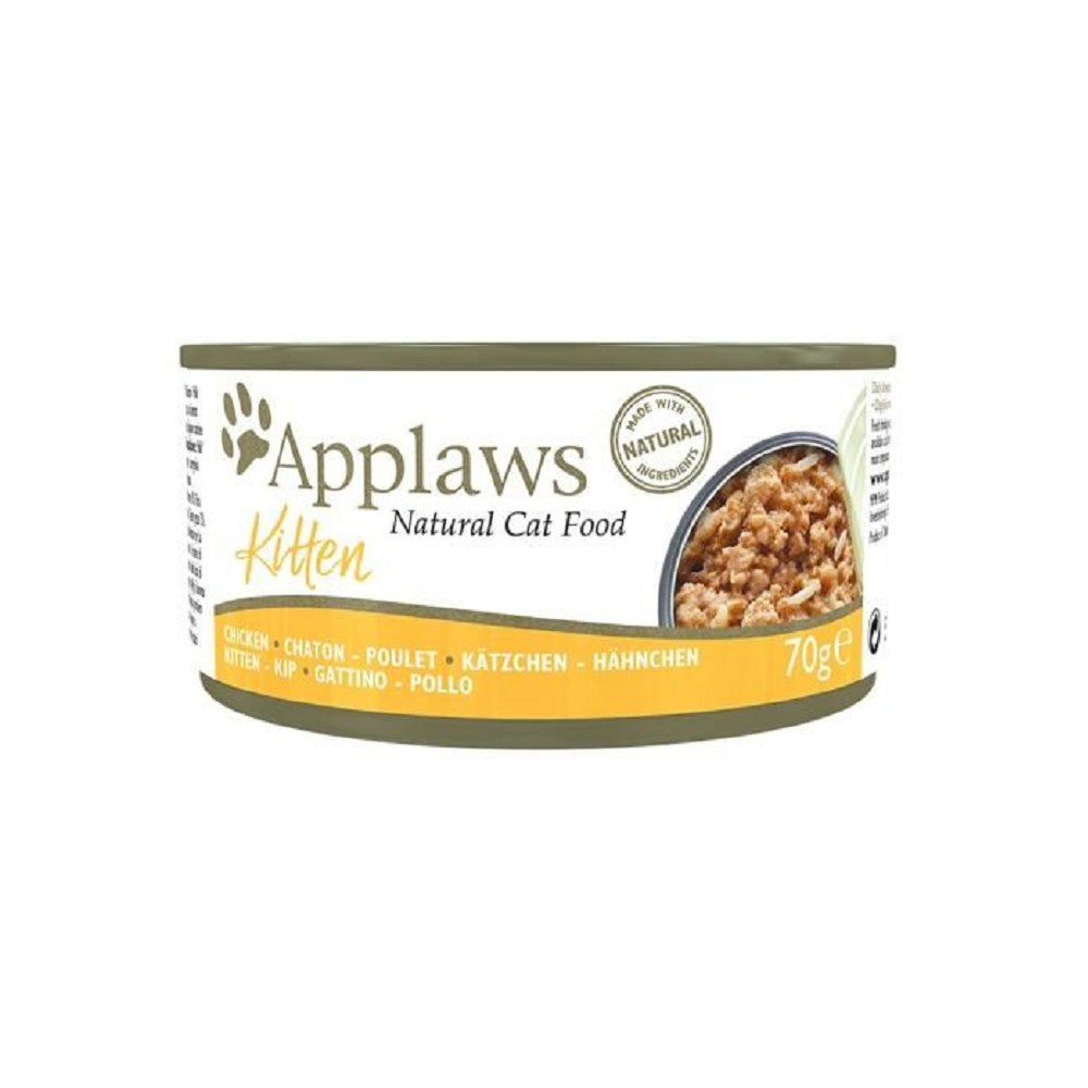 Premium Kitten Chicken Cat Food - Grain-Free Wet Food for Kittens - High Protein, Taurine Enriched - Perfect for Weaning, Growth & Digestive Health - Ideal for Kittens 8 Weeks & Up