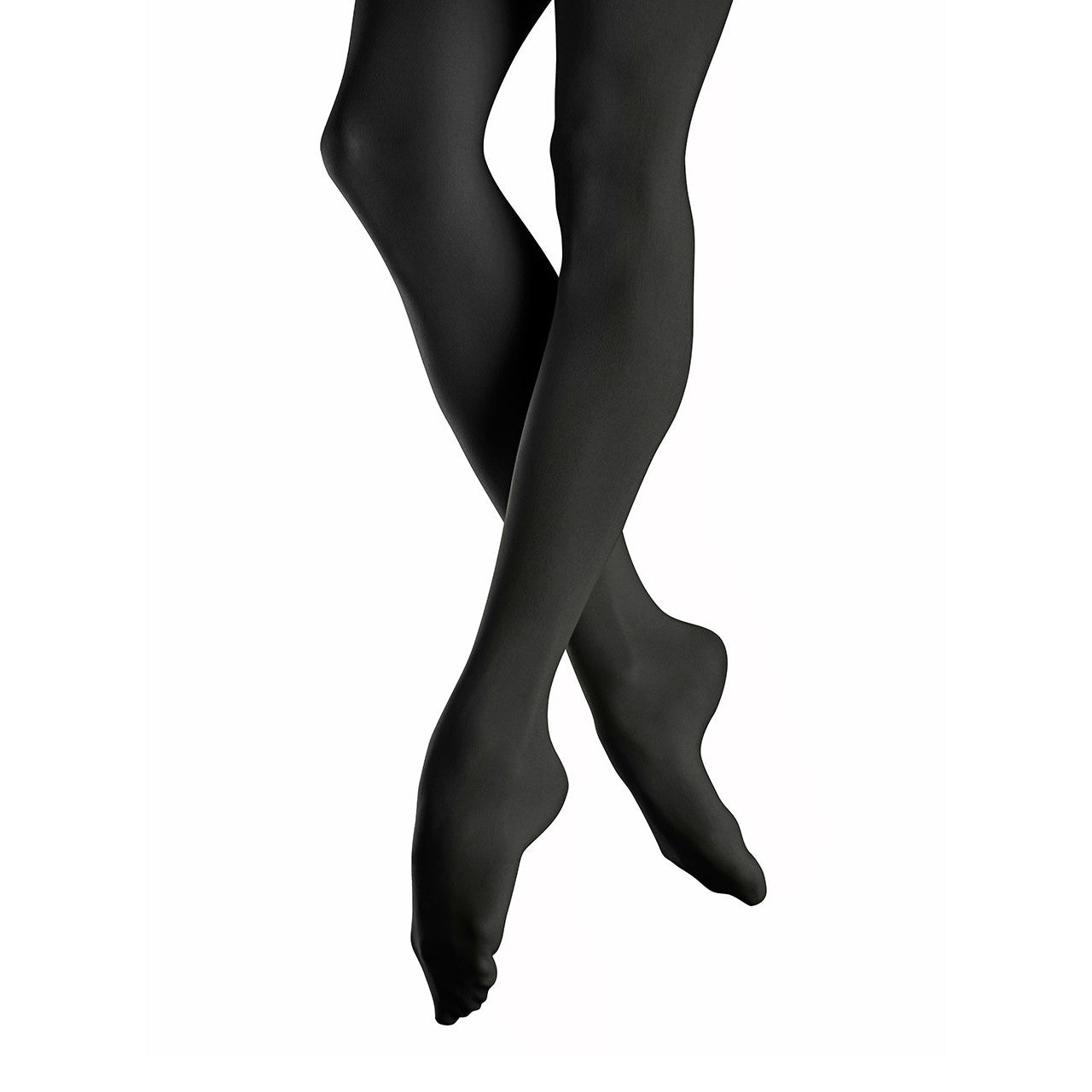 Mondor Women's Black Performance Footed Tights - Dance, Yoga & Workout Leggings for Comfort & Style