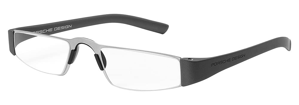 Porsche Design p8801-F Premium Reading Glasses with Clear Ophthalmic Rodenstock Lenses in Gunmetal Frame – Stylish & Comfortable Eyewear for Reading, Office Work, and Daily Use