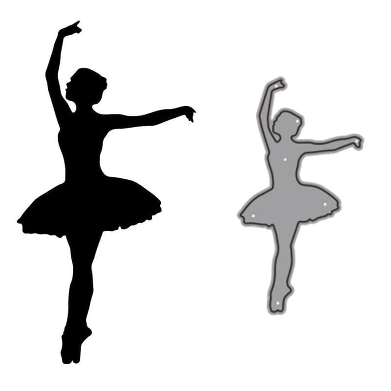 Metal Cutting Dies for Scrapbooking - Girl Dancing Design Embossing Template, Card Making, Greeting Frames & Photo Album Decorations - Perfect for DIY Crafts, Paper Art, and Handmade Gift Projects