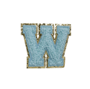 AQUA FUZZY ALPHABETS W - Soft Textured Sensory Letters for Kids Learning & Play - Perfect for Bath Time, Classroom, and Early Childhood Education