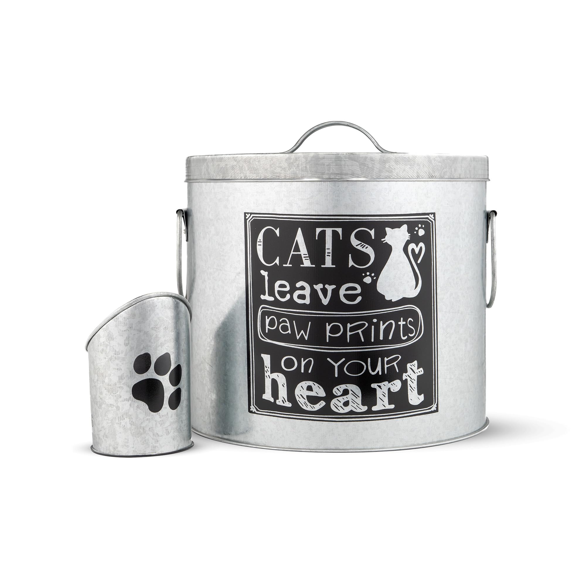 20lb Airtight Cat Food Storage Container with Scoop - Modern Pet Food Dispenser for Dry Kibble - Perfect for Pantry, Kitchen & Multi-Cat Households